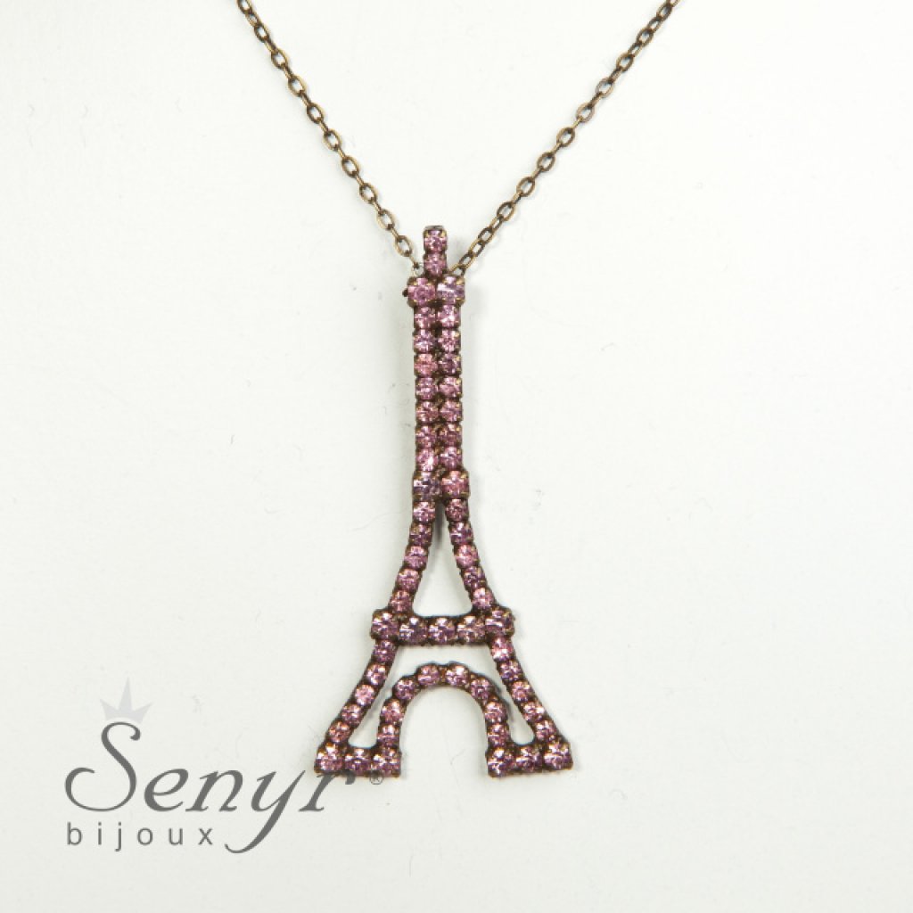 Eiffel tower with crystals