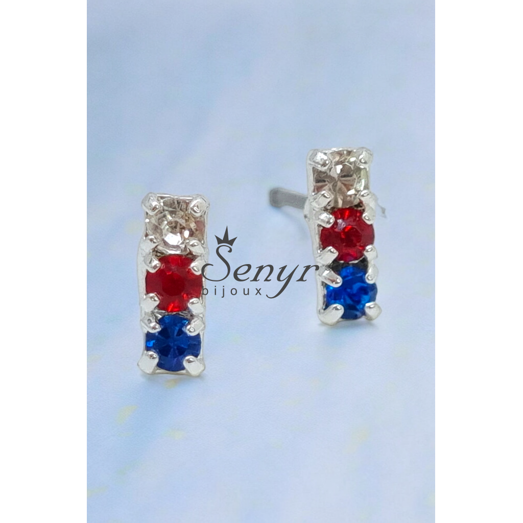 CRYSTAL Earrings Tricolour