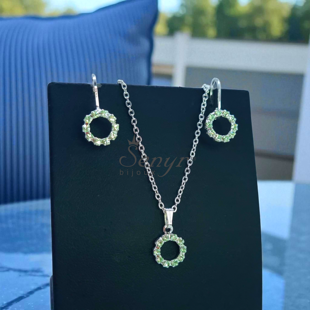 Crystal rings set