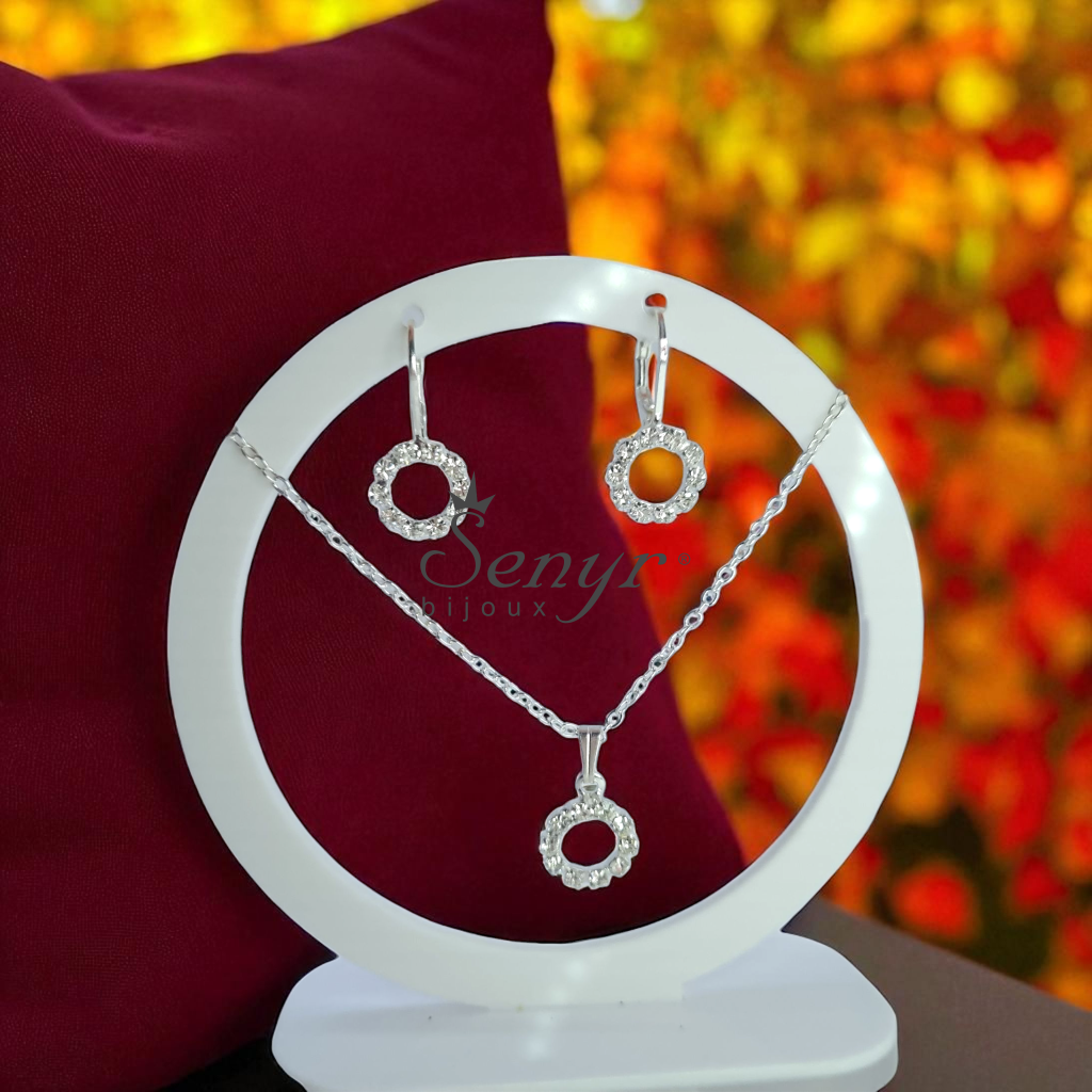 Crystal rings set