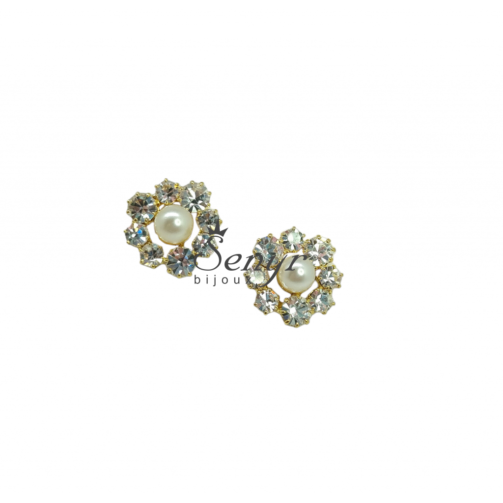 Crystal earrings Florine Pearl