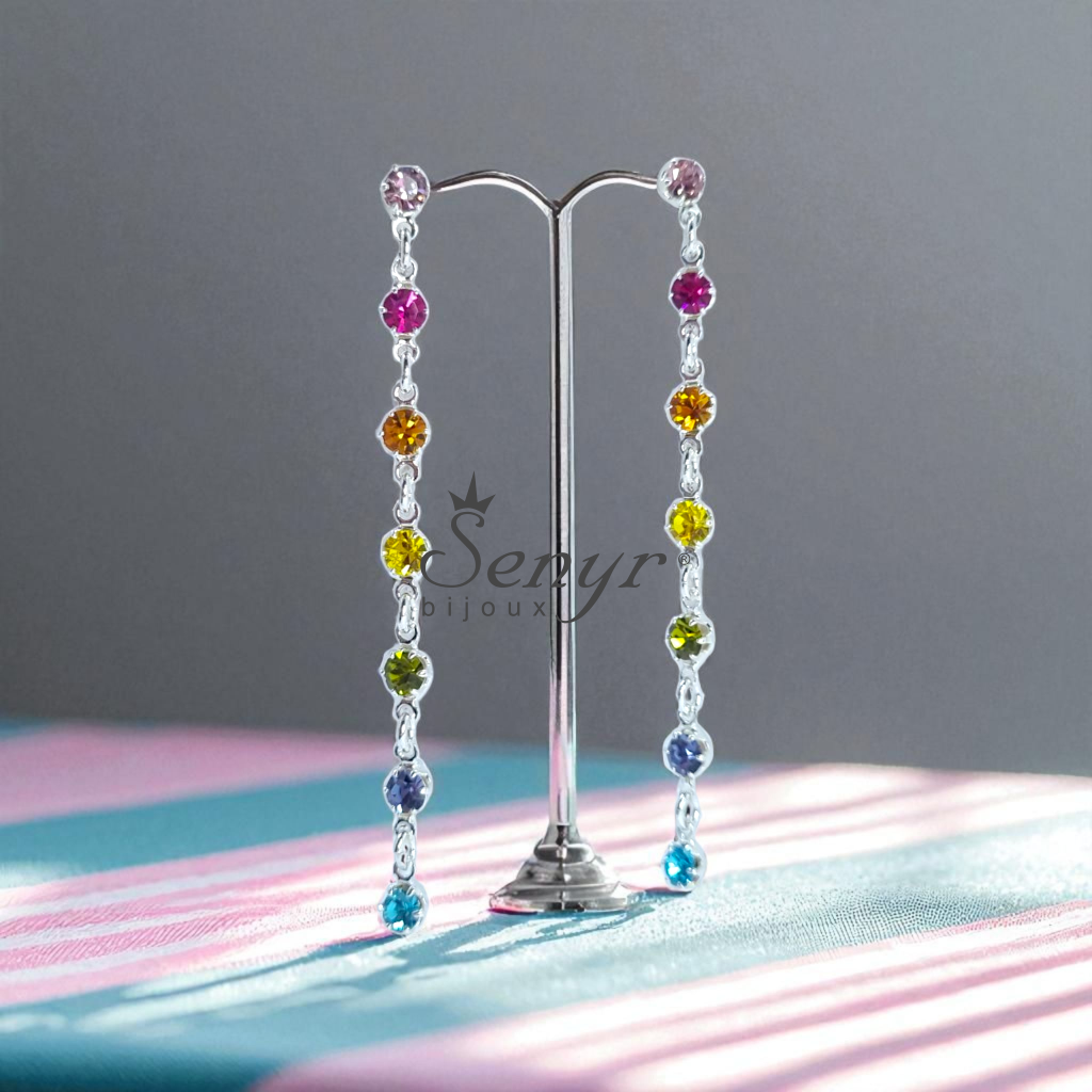 Křišťálové náušnice SUMMER SPARKLE