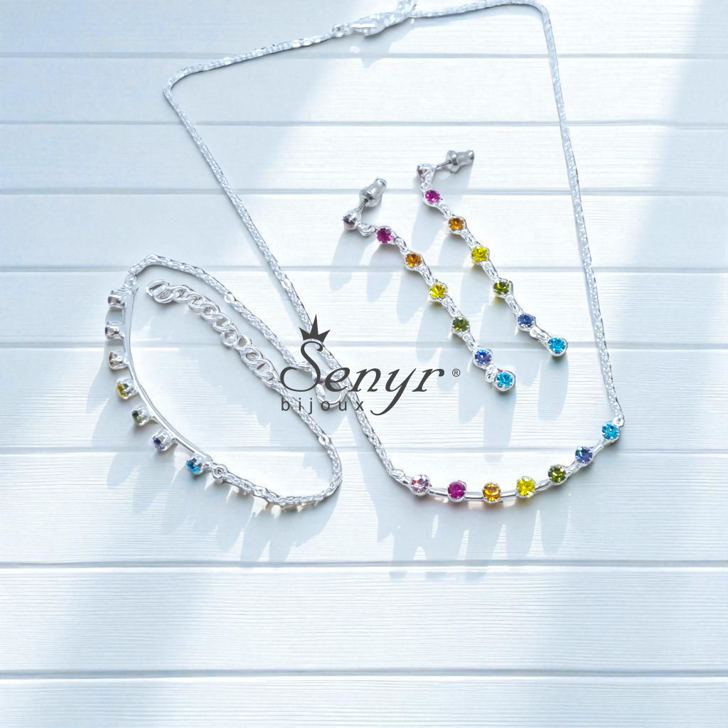 Křišťálové náušnice SUMMER SPARKLE