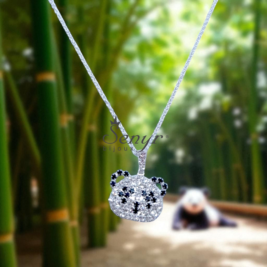 Crystal necklace PANDA