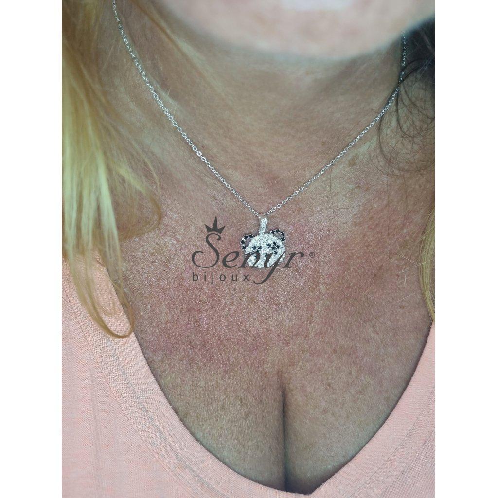 Crystal necklace PANDA