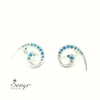 Bohemian crystal earrings SPIRAL