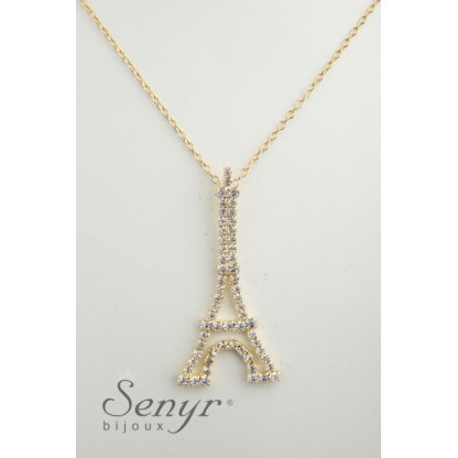 Eiffel tower with crystals