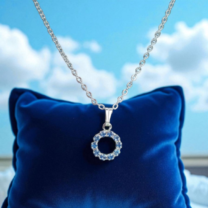 Crystal rings necklace