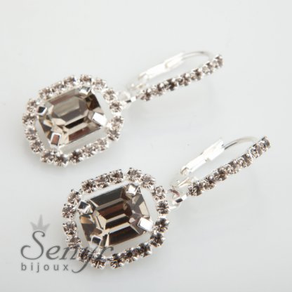 Crystal earrings Grace Dark