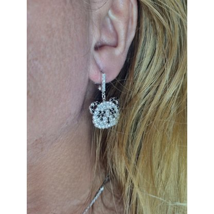 Crystal earrings PANDA