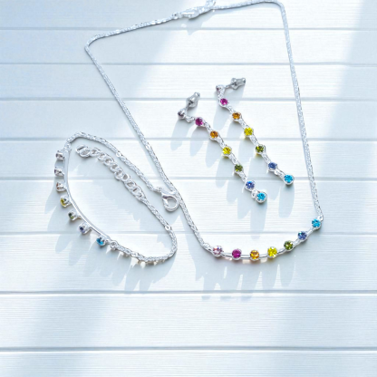 Křišťálové náušnice SUMMER SPARKLE