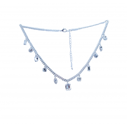 Crystal necklace Octagon