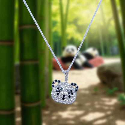 Crystal necklace PANDA