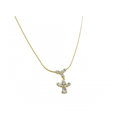 Křišťálový náhrdelník s andílkem