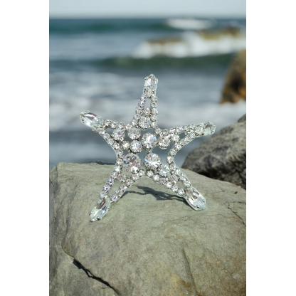 STARFISH crystal brooch