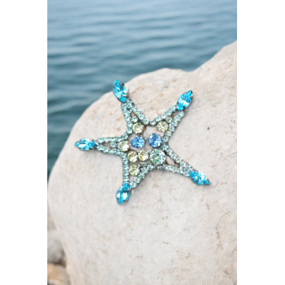 STARFISH crystal brooch