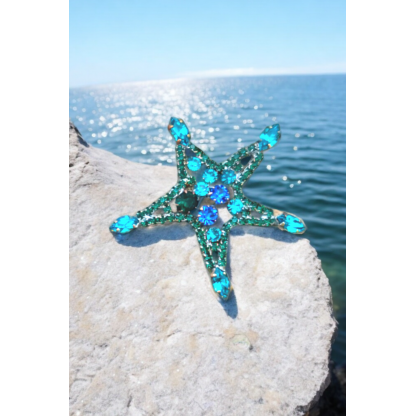 STARFISH crystal brooch