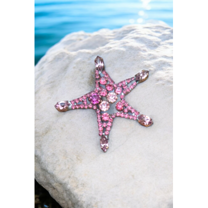 STARFISH crystal brooch