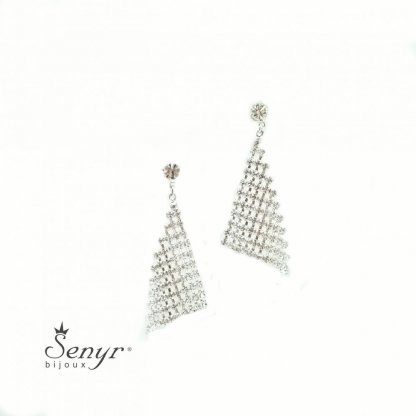 Earrings Magnificent Triangle  Black