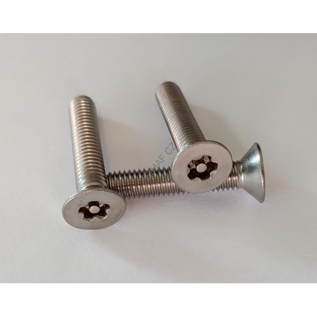 Bezpečnostní šroub s 5-ti obloučkem a čepem  M5 x 16 mm
