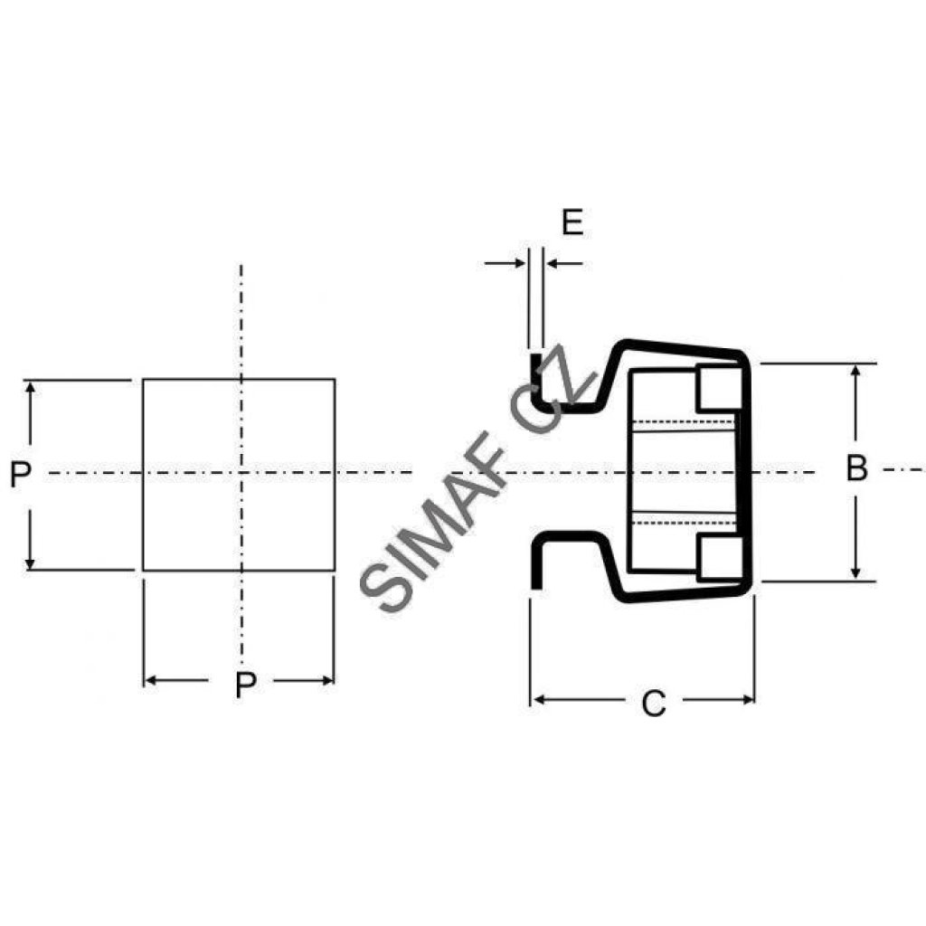 Matice v kleci M5 pro díru 8,3x8,3