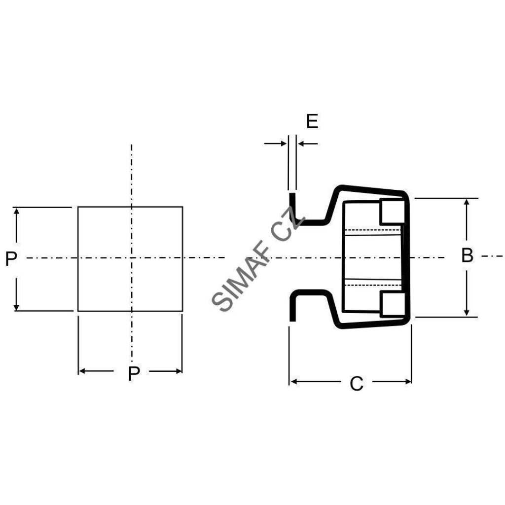 Matice v kleci M5 pro díru 8,3x8,3