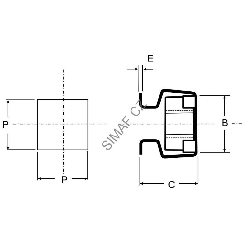Matice v kleci M5 pro díru 8,3x8,3
