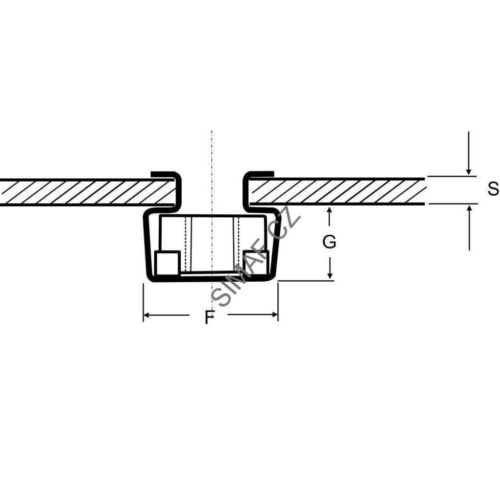 Matice v kleci M6 pro díru 8,3x8,3 - SIMAF CZ s.r.o.