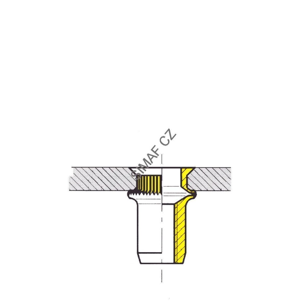 Nýtovací matice M10 SERBLOC