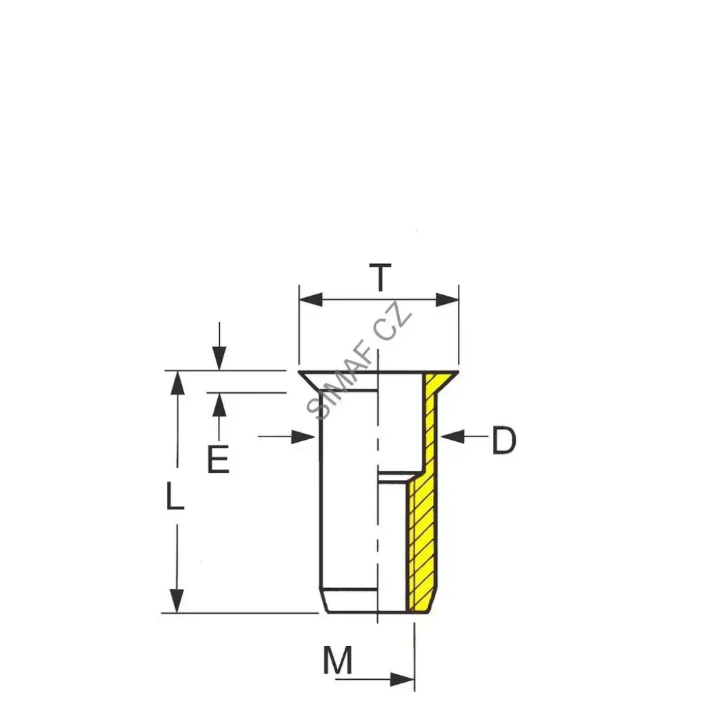 Nýtovací matice M3 SERBLOC