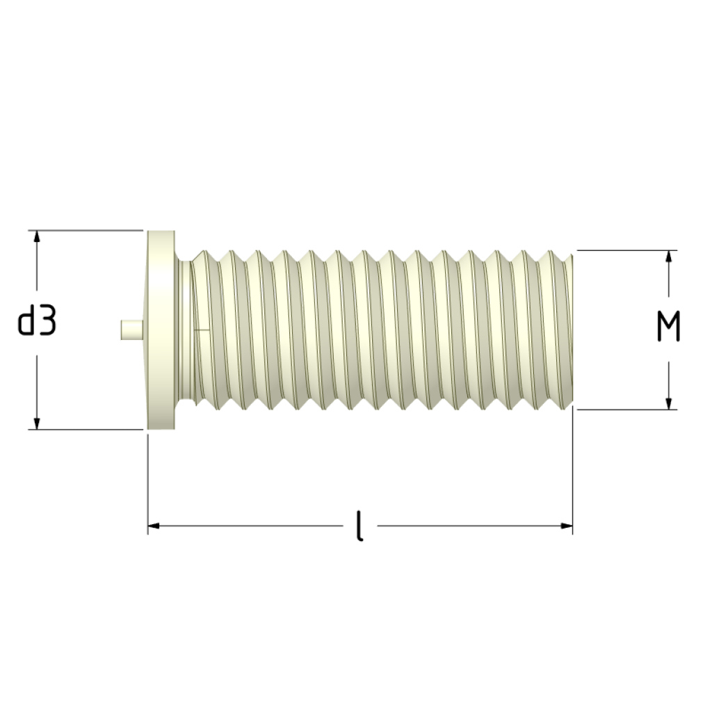 Přivařovací šroub M5x12