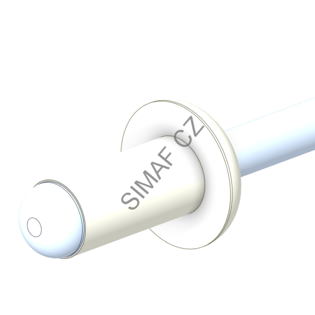 Trhací nýt Al/Ocel 4x16 mm, barva černá