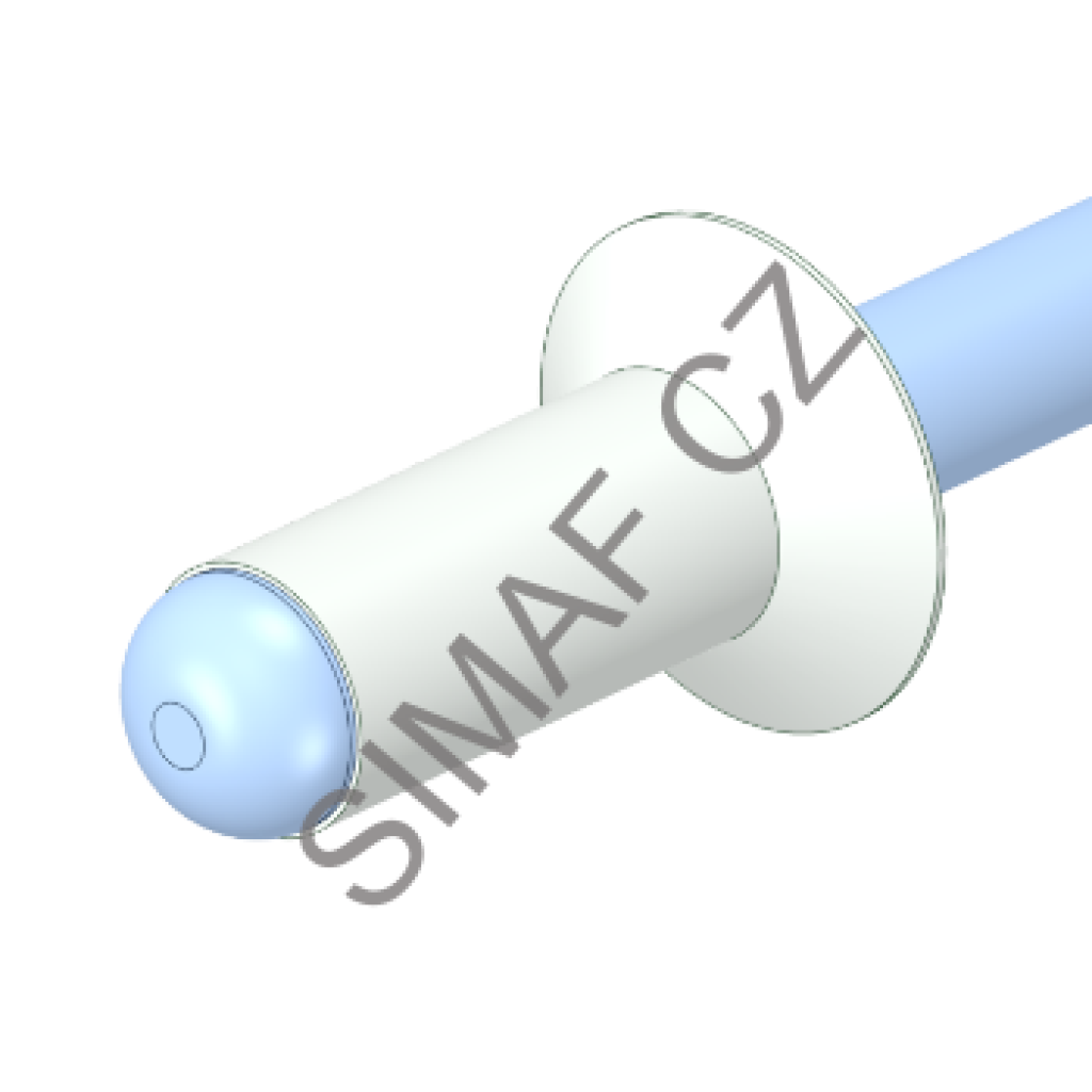 Trhací nýt Al/Ocel 4x8 mm, zápustná hlava