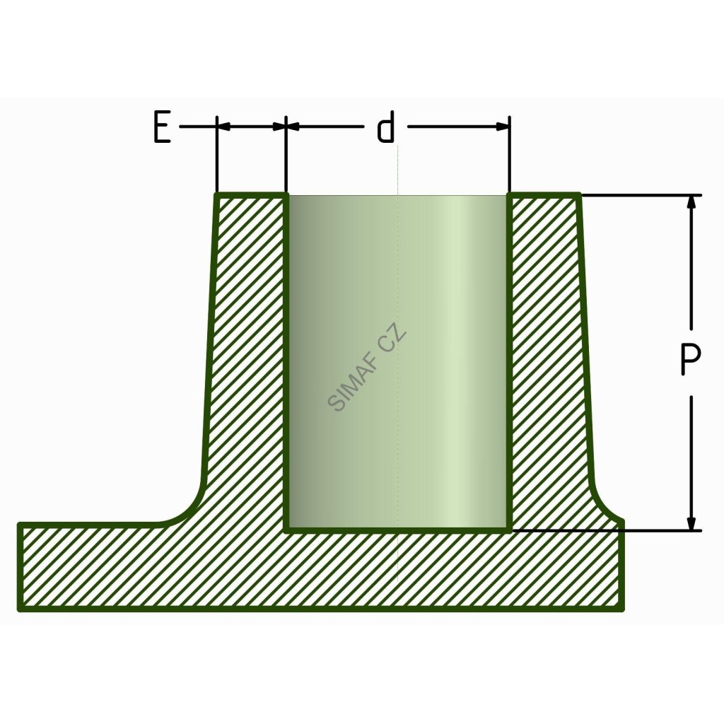Zálisek do plastu typ C M5
