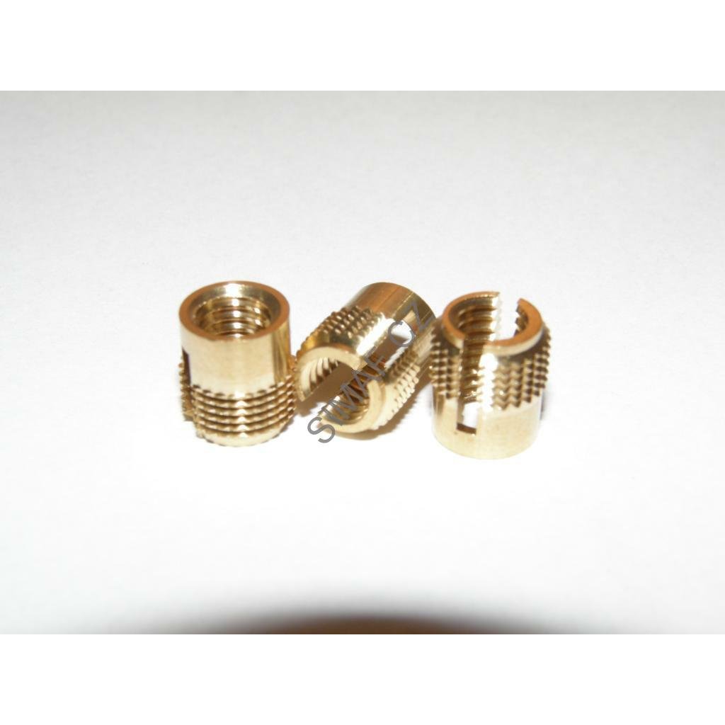 Zálisek do plastu typ DM M6x12.5