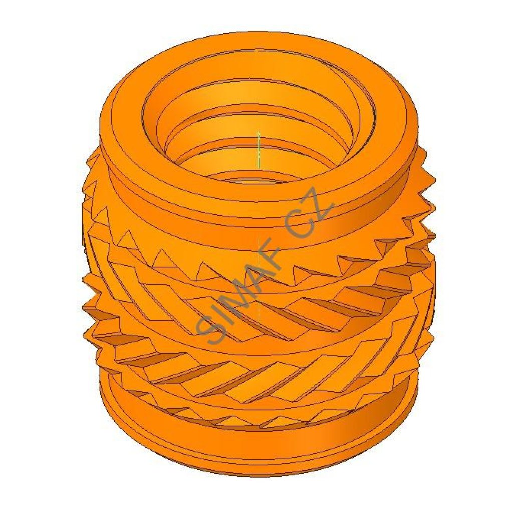 Zálisek do plastu typ TS M5x9.5