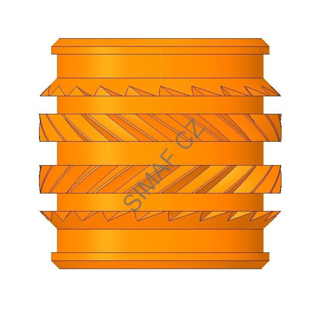 Zálisek do plastu typ TS M5x9.5