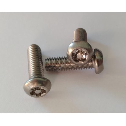 Bezpečnostní šroub s 5-ti obloučkem a čepem  M4 x 12 mm