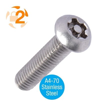 Bezpečnostní šroub s 5-ti obloučkem a čepem  M6 x 20 mm