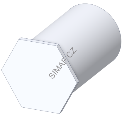 Lisovací sloupek M3x8.5, ocelový, slepý