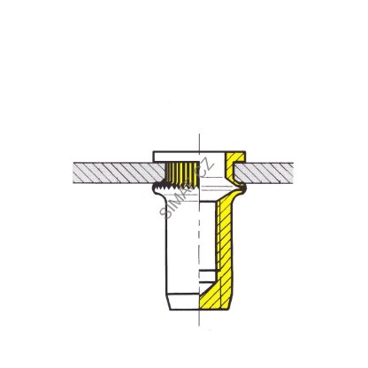 Nýtovací matice M4 SERBLOC