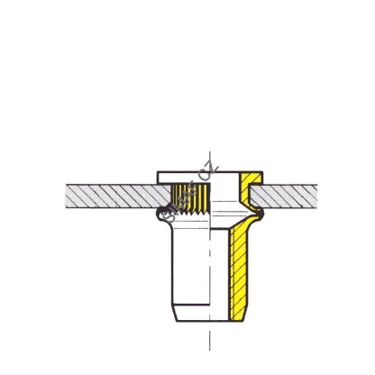 Nýtovací matice M5 SERBLOC