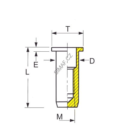 Nýtovací matice M6 SERBLOC