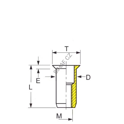 Nýtovací matice M6 SERBLOC