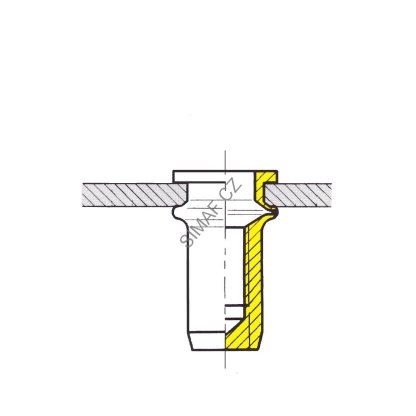 Nýtovací matice M8 SERBLOC