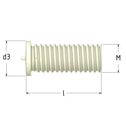Přivařovací šroub M5x12