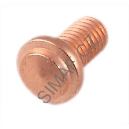 Přivařovací šroub M6x17.5 mm s plast. krytkou