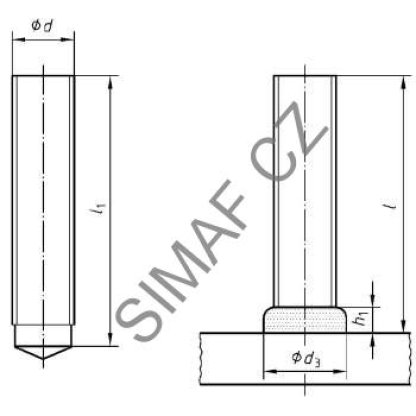 Přivařovací šroub PD M10x55