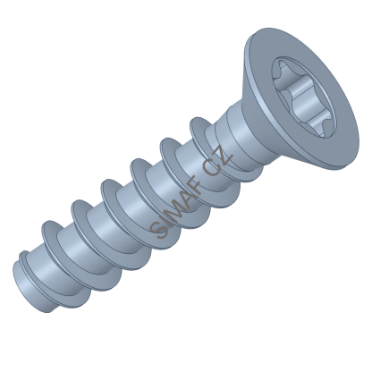 Šroub do plastu POLYFORM TORX 4x12