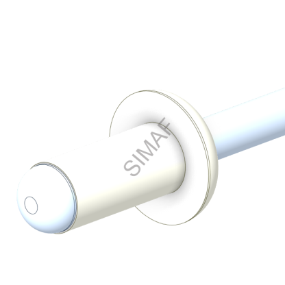 Trhací nýt Al/Ocel 4x10 mm, barva šedá